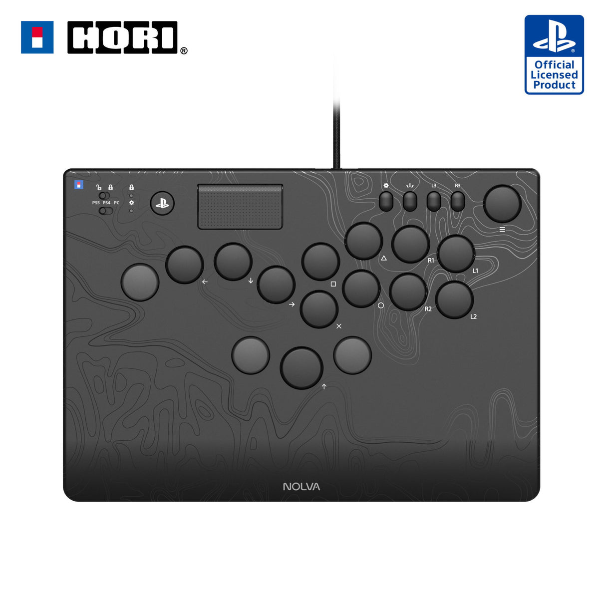 【新品】【お取り寄せ】[ACC][PS5] NOLVA Mechanical All-Button ArcadeController(ノルヴァ メカニカル オールボタン アーケードコントローラー) for PlayStation 5 Windows PC ソニーライセンス商品 HORI(SPF-049)(20250430)