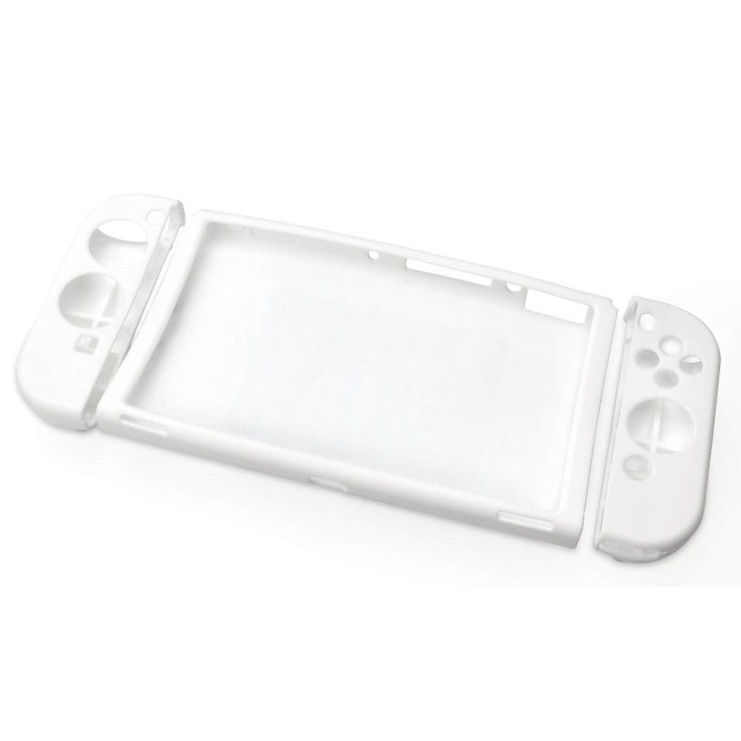 【中古即納】[ACC][Switch] Switch(スイッチ) EL用グリップ シリコングリップSW EL ホワイト ゲームテック(SWF2365)(20211008)