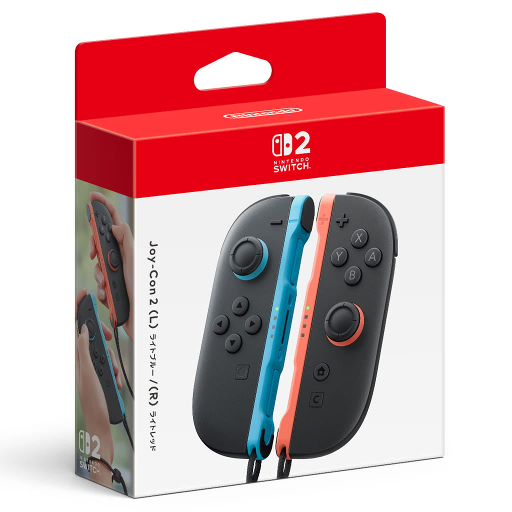 【中古即納】[お得品][表紙説明書なし][ACC][Switch2] Joy-Con 2(ジョイコン2) (L) ライトブルー/ (R) ライトレッド 任天堂(BEE-A-JAAAA)(20250605)