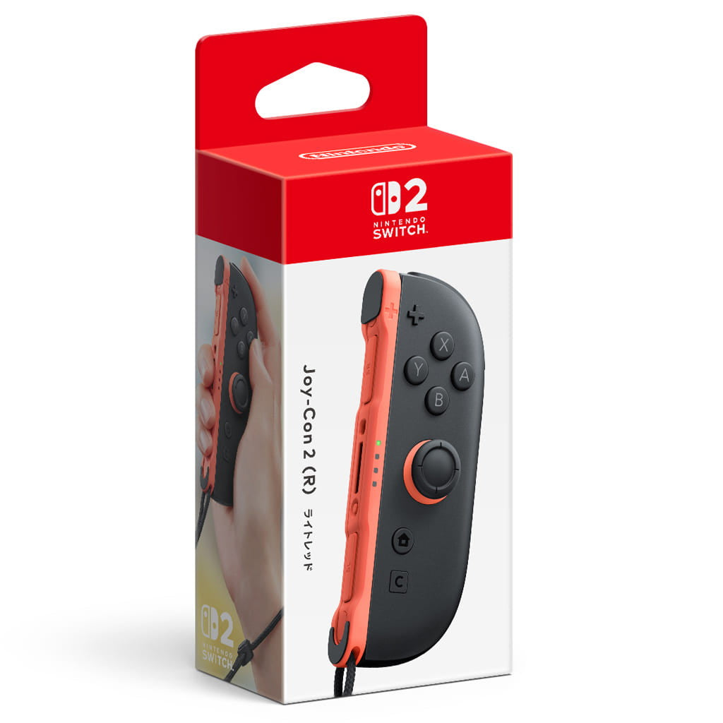 【新品即納】[ACC][Switch2] Joy-Con 2(ジョイコン2) (R) ライトレッド 任天堂(BEE-A-JRKCA)(20250605)