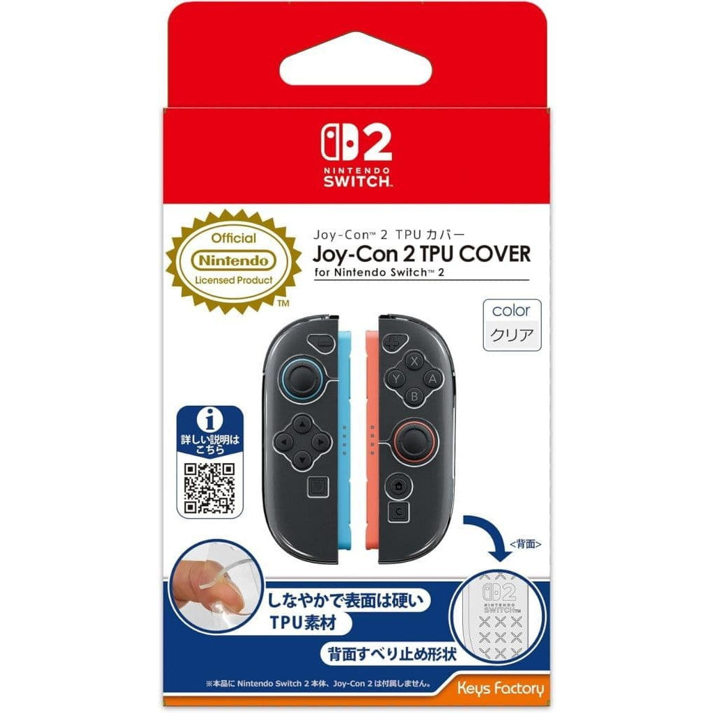 【新品】【お取り寄せ】[ACC][Switch2] Joy-Con 2(ジョイコン2) TPU カバー for Nintendo Switch 2(ニンテンドースイッチ2) クリア 任天堂ライセンス商品 キーズファクトリー(WJT-001-1)(20250605)