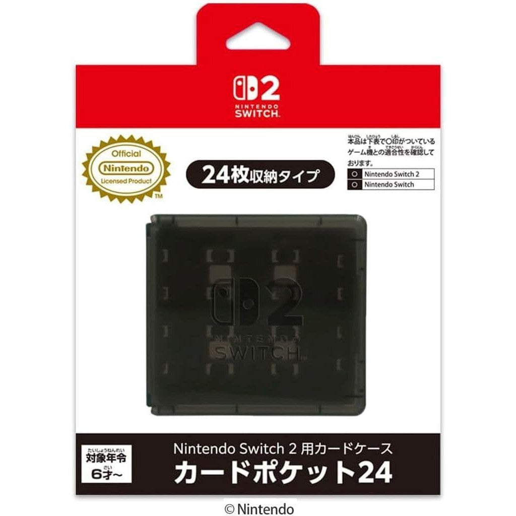 【新品即納】[ACC][Switch2] Nintendo Switch 2用(ニンテンドースイッチ2用) カードケース カードポケット24 ブラック 任天堂ライセンス商品 マックスゲームズ(BEEF-01BK)(20250605)