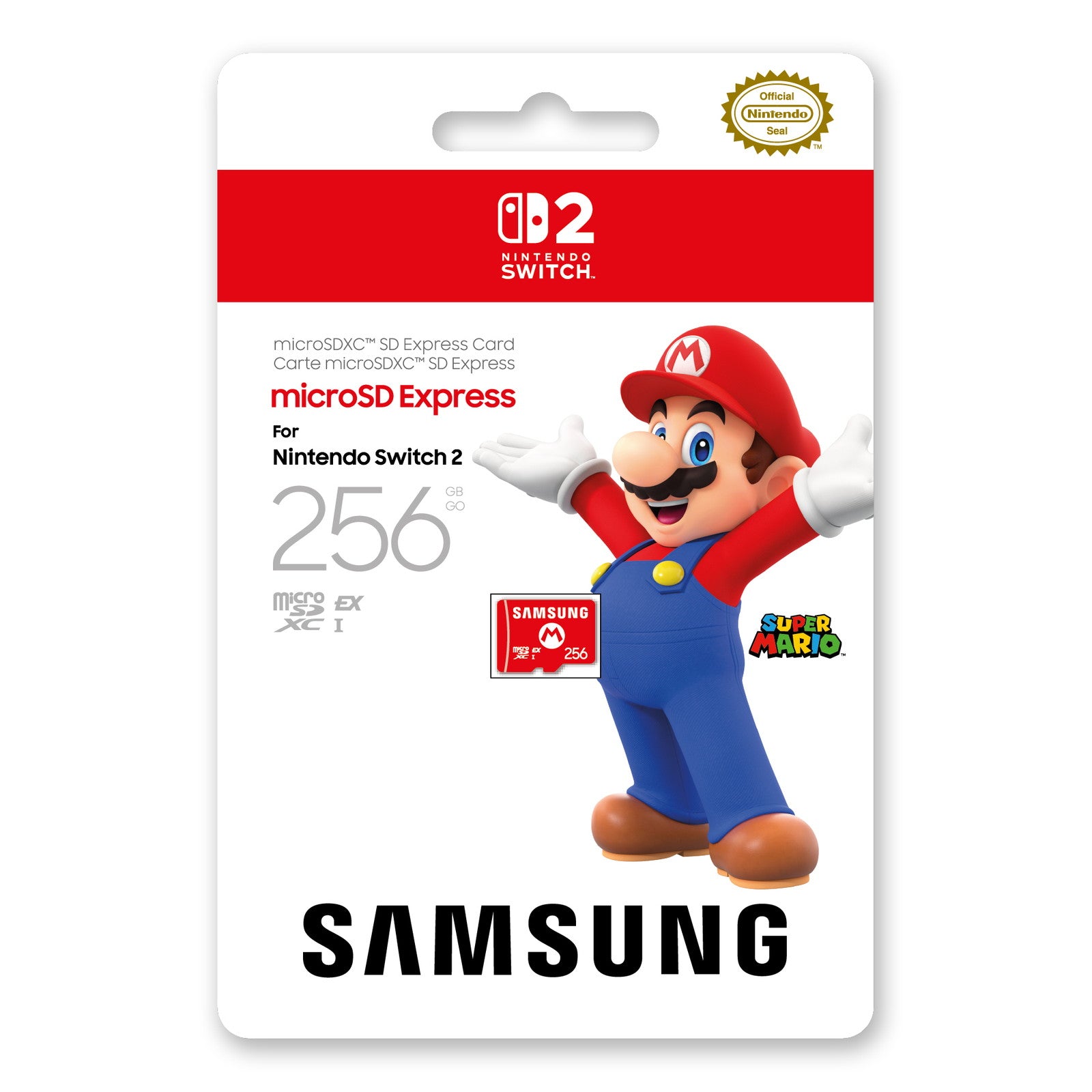 【予約前日出荷】[ACC][Switch2] Samsung microSD Express Card(マイクロSDエクスプレスカード) 256GB for Nintendo Switch 2(ニンテンドースイッチ2) サムスン(BEE-A-SD01B)(20250605)