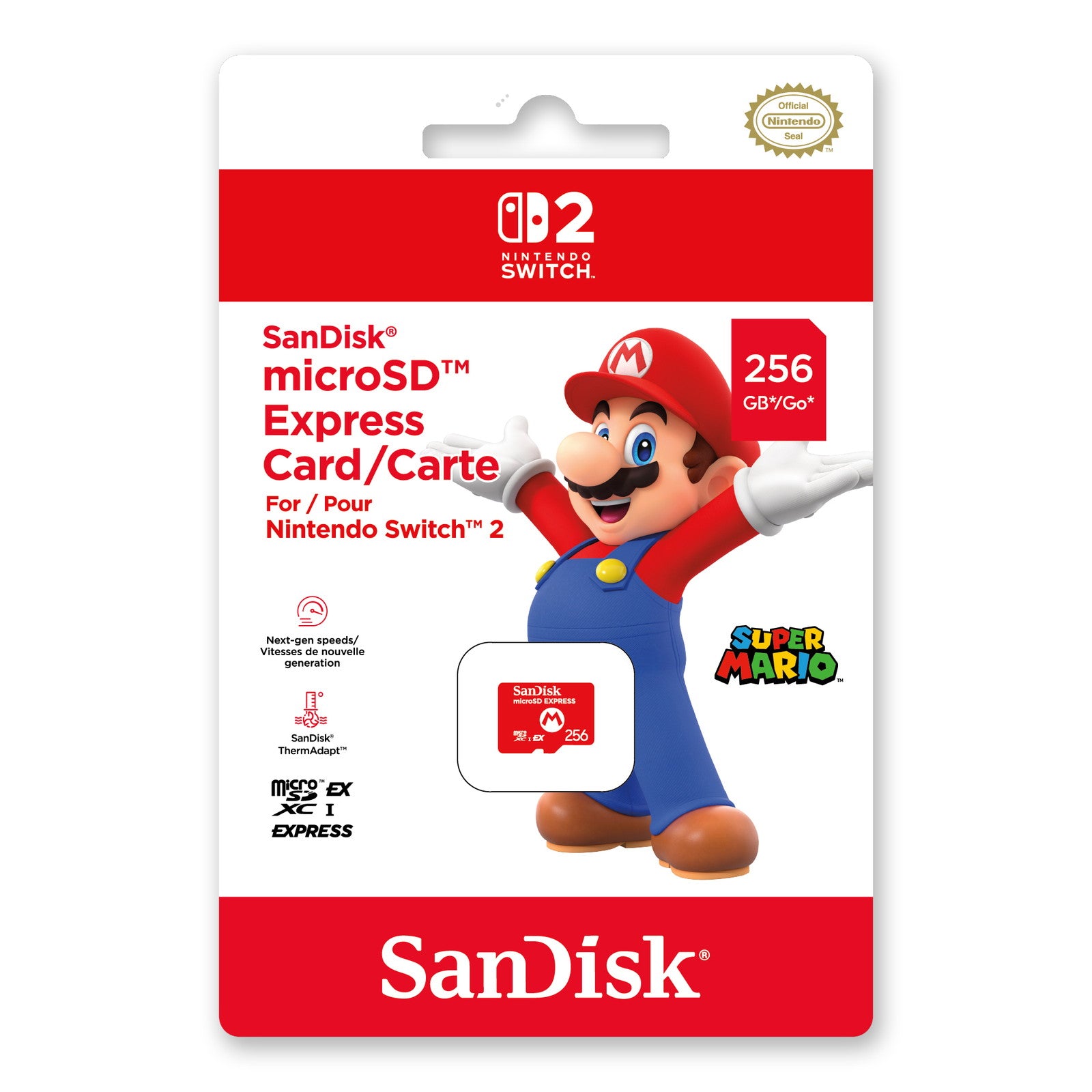 【予約前日出荷】[ACC][Switch2] SanDisk microSD Express Card(マイクロSDエクスプレスカード)256GB for Nintendo Switch 2(ニンテンドースイッチ2) サンディスク(BEE-A-SD01A)(20250605)
