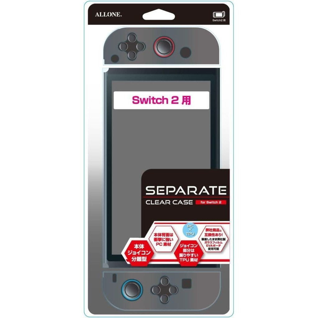 【新品即納】[ACC][Switch2] Switch2用(スイッチ2用) セパレート型クリアケース アローン(ALG-NS2SCCL)(20250605)