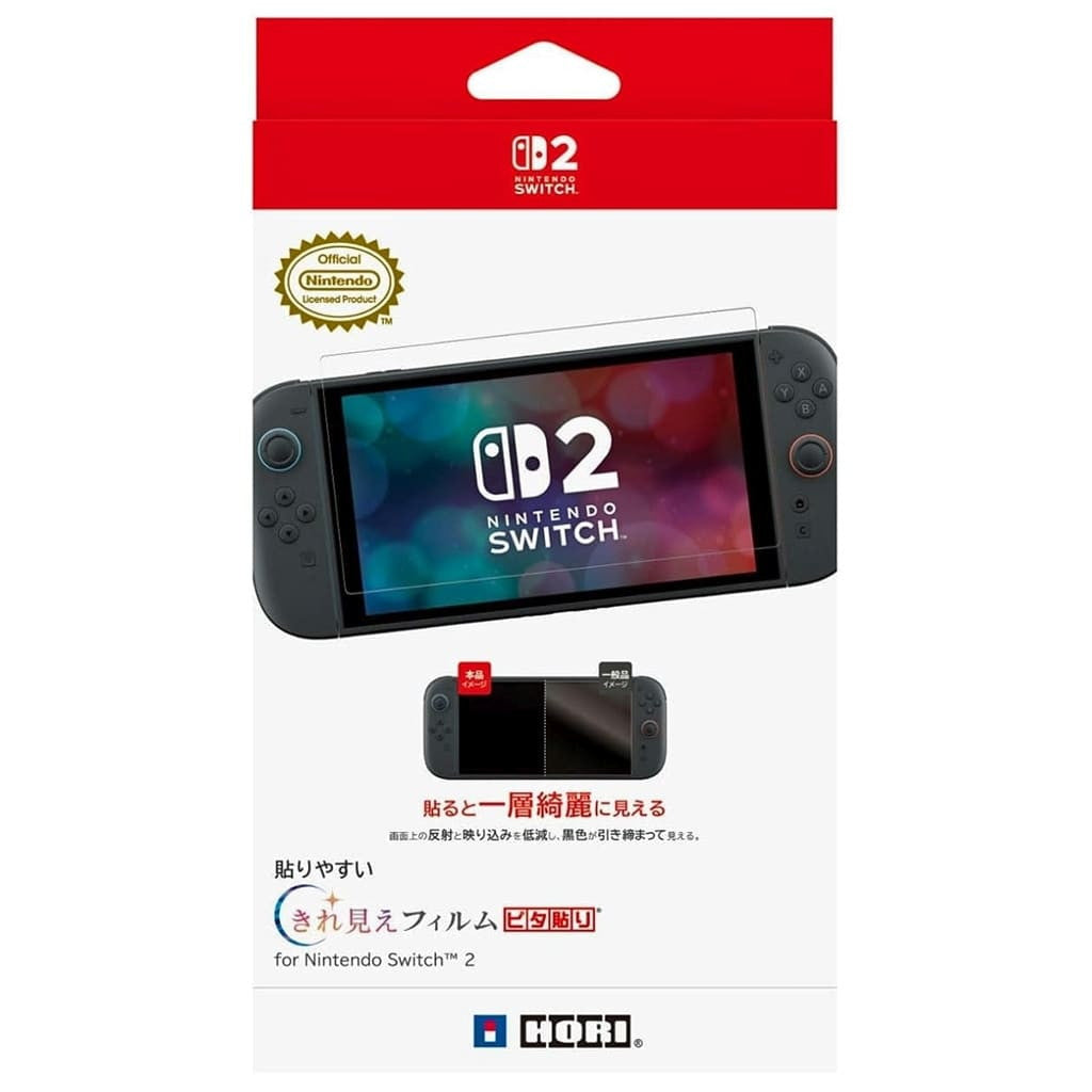 【新品】【お取り寄せ】[ACC][Switch2] 貼りやすい きれ見えフィルム ピタ貼り for Nintendo Switch 2(ニンテンドースイッチ2) 任天堂ライセンス商品 HORI(NSX-058)(20250605)