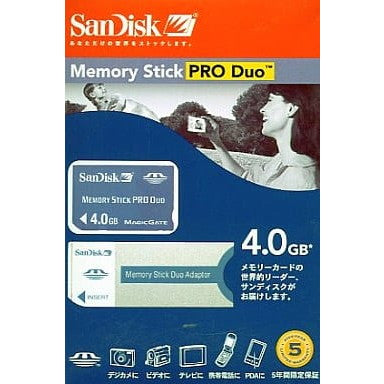 【中古即納】[ACC][PSP] メモリースティック PRO デュオ 4GB Sandisk(SDMSPD-4096-J60)(20060510)