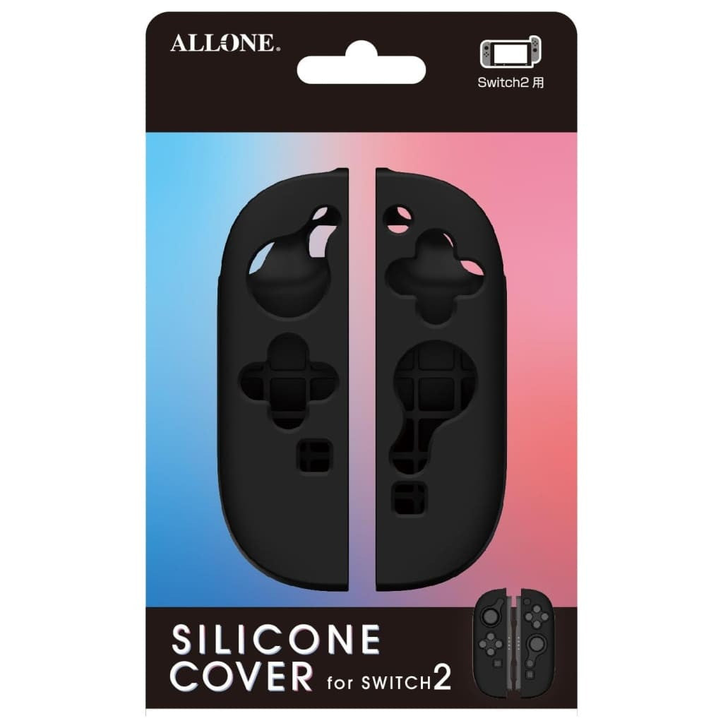 【新品】【お取り寄せ】[ACC][Switch2] Switch2用(スイッチ2用) Joy-Con対応シリコンカバー ブラック アローン(ALG-NS2JSCBK)(20250605)