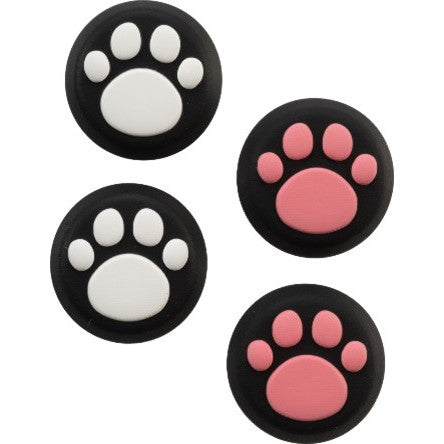 【新品】【お取り寄せ】[ACC][Switch2] CYBER・アナログスティックカバー ねこにゃん(Switch2 Joy-Con2用/スイッチ2 ジョイコン2用) 黒 サイバーガジェット(CY-S2ASCN-BK)(20250731)