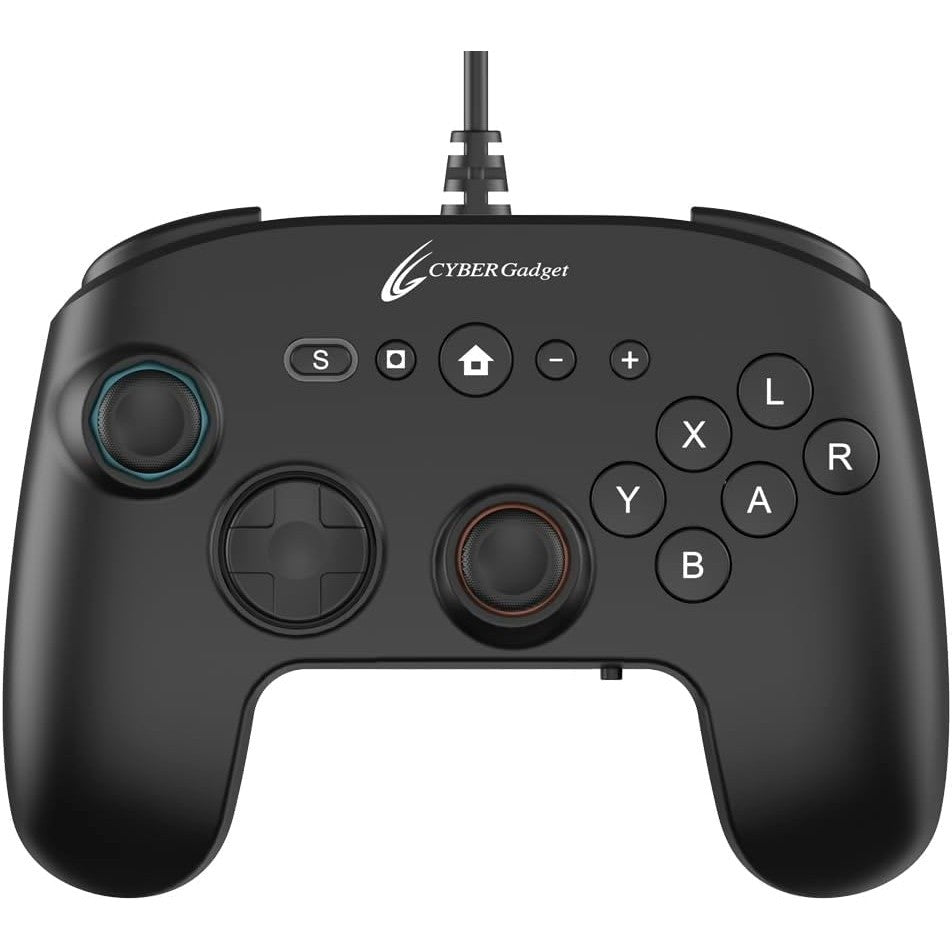 【新品】【お取り寄せ】[ACC][Switch2] CYBER・ゲーミングコントローラー6B 有線タイプ(Switch2用/スイッチ2用) ブラック サイバーガジェット(CY-S2GC6BWD-BK)(20251224)
