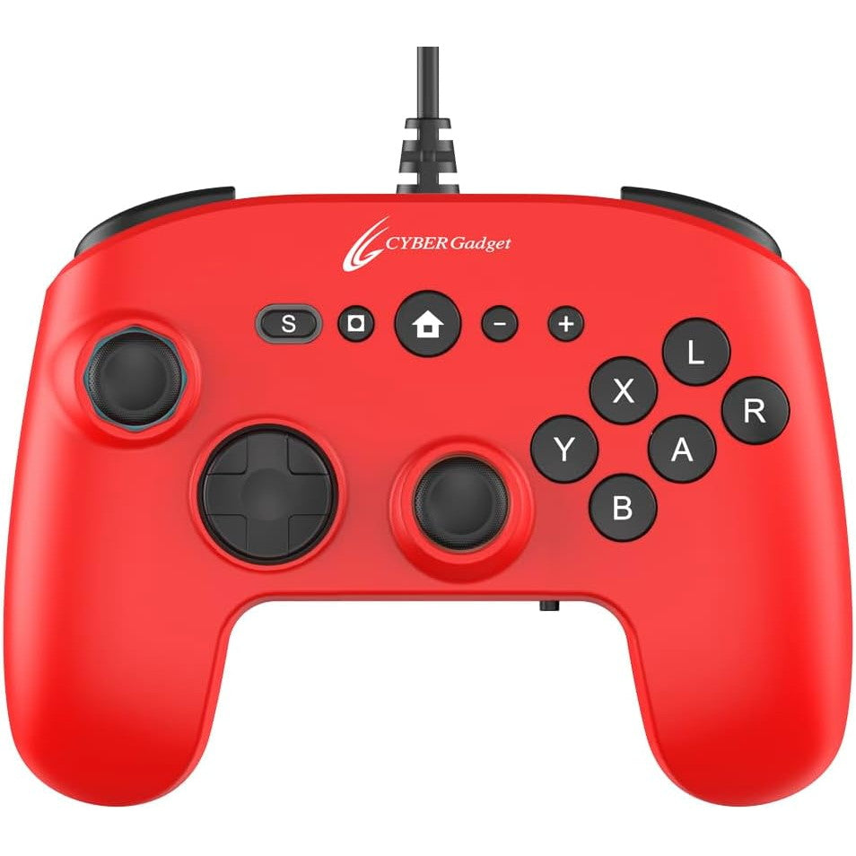 【予約前日出荷】[ACC][Switch2] CYBER・ゲーミングコントローラー6B 有線タイプ(Switch2用/スイッチ2用) レッド サイバーガジェット(CY-S2GC6BWD-RE)(2025年11月)