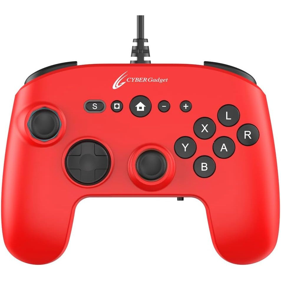 【新品】【お取り寄せ】[ACC][Switch2] CYBER・ゲーミングコントローラー6B 有線タイプ(Switch2用/スイッチ2用) レッド サイバーガジェット(CY-S2GC6BWD-RE)(20251224)