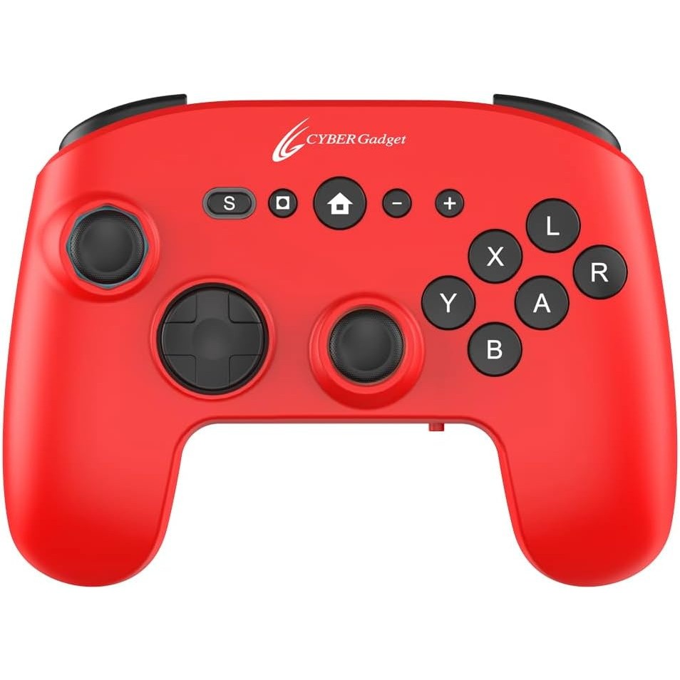 【新品】【お取り寄せ】[ACC][Switch2] CYBER・ゲーミングコントローラー6B 無線タイプ(Switch2用/スイッチ2用) レッド サイバーガジェット(CY-S2GC6BWL-RE)(20251220)