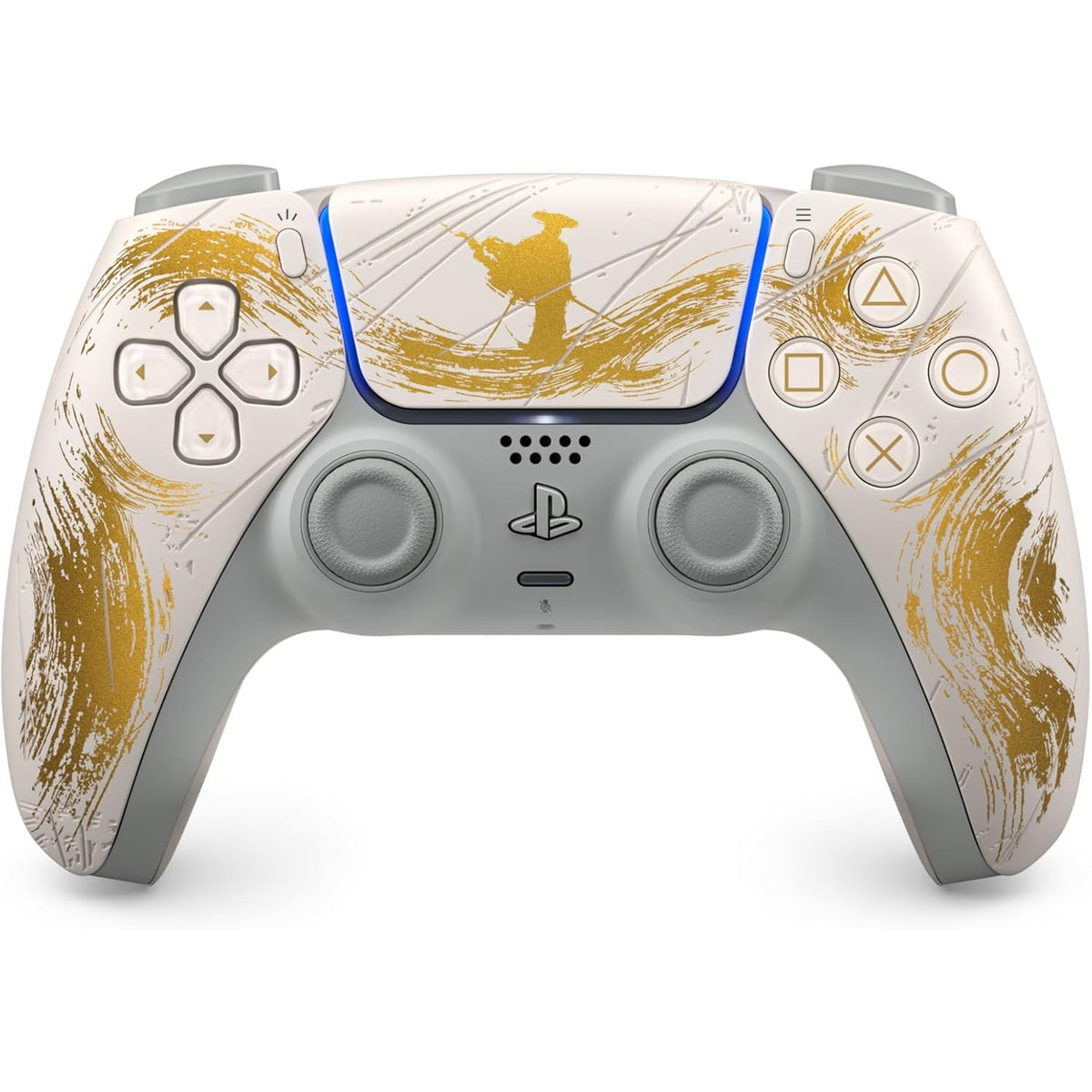 【中古即納】[お得品][表紙説明書なし][ACC][PS5] DualSense(デュアルセンス) ワイヤレスコントローラー Ghost of Yotei(ゴースト・オブ・ヨウテイ) ゴールド リミテッドエディション SIE(CFI-ZCT1JZ7)(20251002)