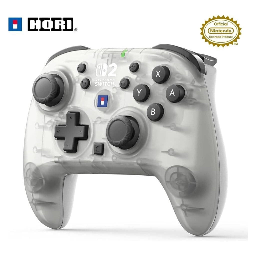 【新品即納】[ACC][Switch2] ワイヤレスホリパッド TURBO for Nintendo Switch 2(ニンテンドースイッチ2) フロストホワイト 任天堂ライセンス商品 HORI(NSX-132)(20251122)