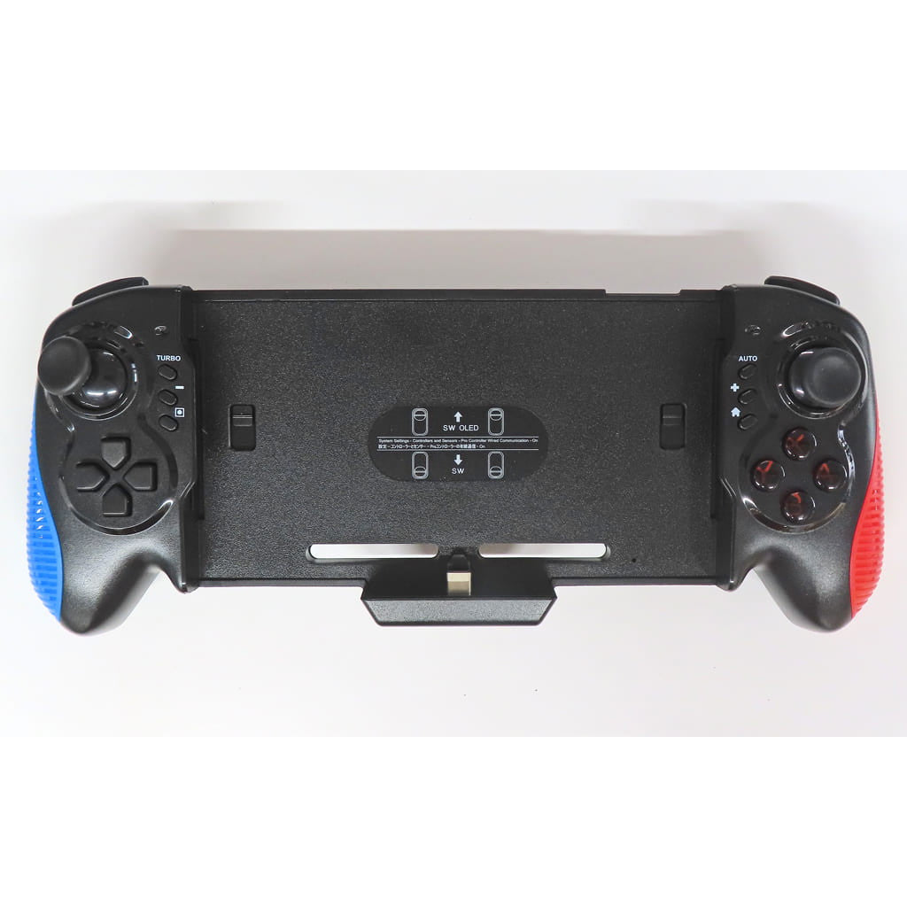 【中古即納】[お得品][表紙説明書なし][ACC][Switch] グリップコントローラー(レッド/ブルー) ノーブランド(STK-7037)(20221231)