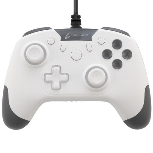 【中古即納】[お得品][表紙説明書なし][ACC][Switch2] CYBER・ゲーミングコントローラー HG 有線タイプ ホワイト サイバーガジェット(CY-WPCGCWD-WH)(20230303)
