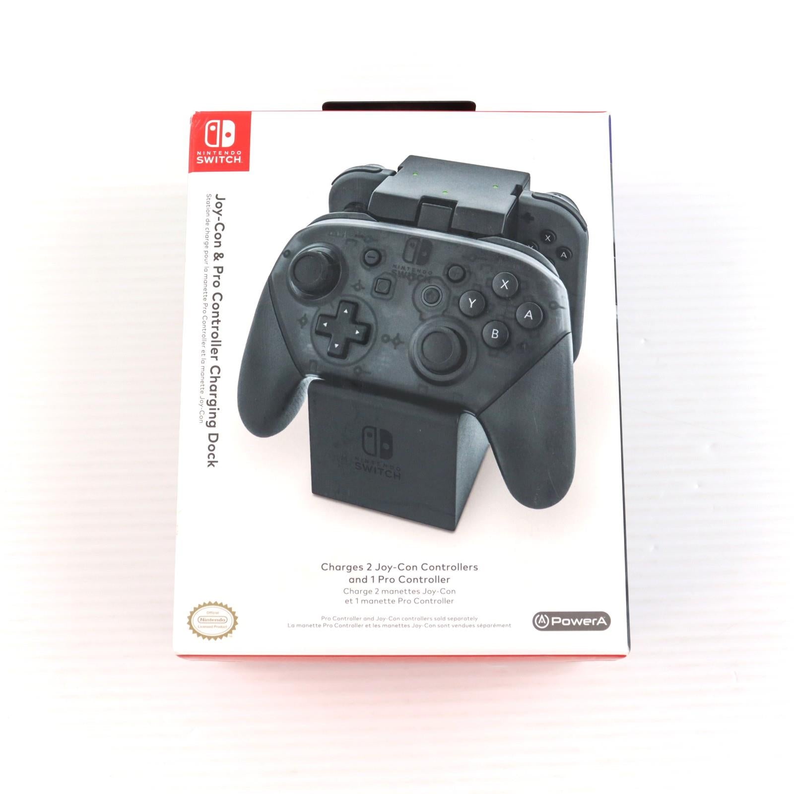 【中古即納】[ACC][Switch] PowerA コントローラー・チャージングベース for Nintendo Switch(ニンテンドースイッチ) ブラック 任天堂ライセンス商品 PowerA(パワーエー)(1525991JP-01)(20240228)