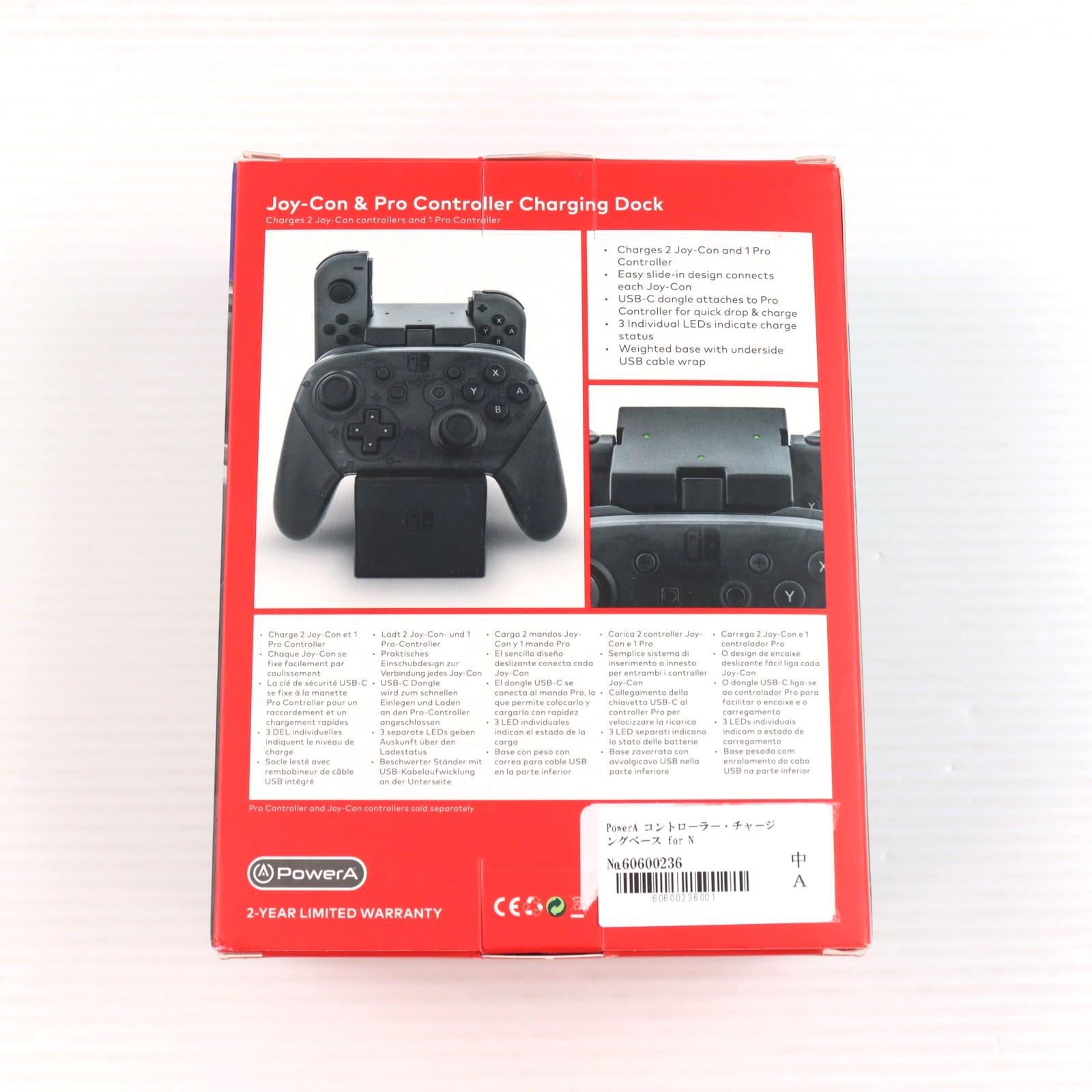 【中古即納】[ACC][Switch] PowerA コントローラー・チャージングベース for Nintendo Switch(ニンテンドースイッチ) ブラック 任天堂ライセンス商品 PowerA(パワーエー)(1525991JP-01)(20240228)