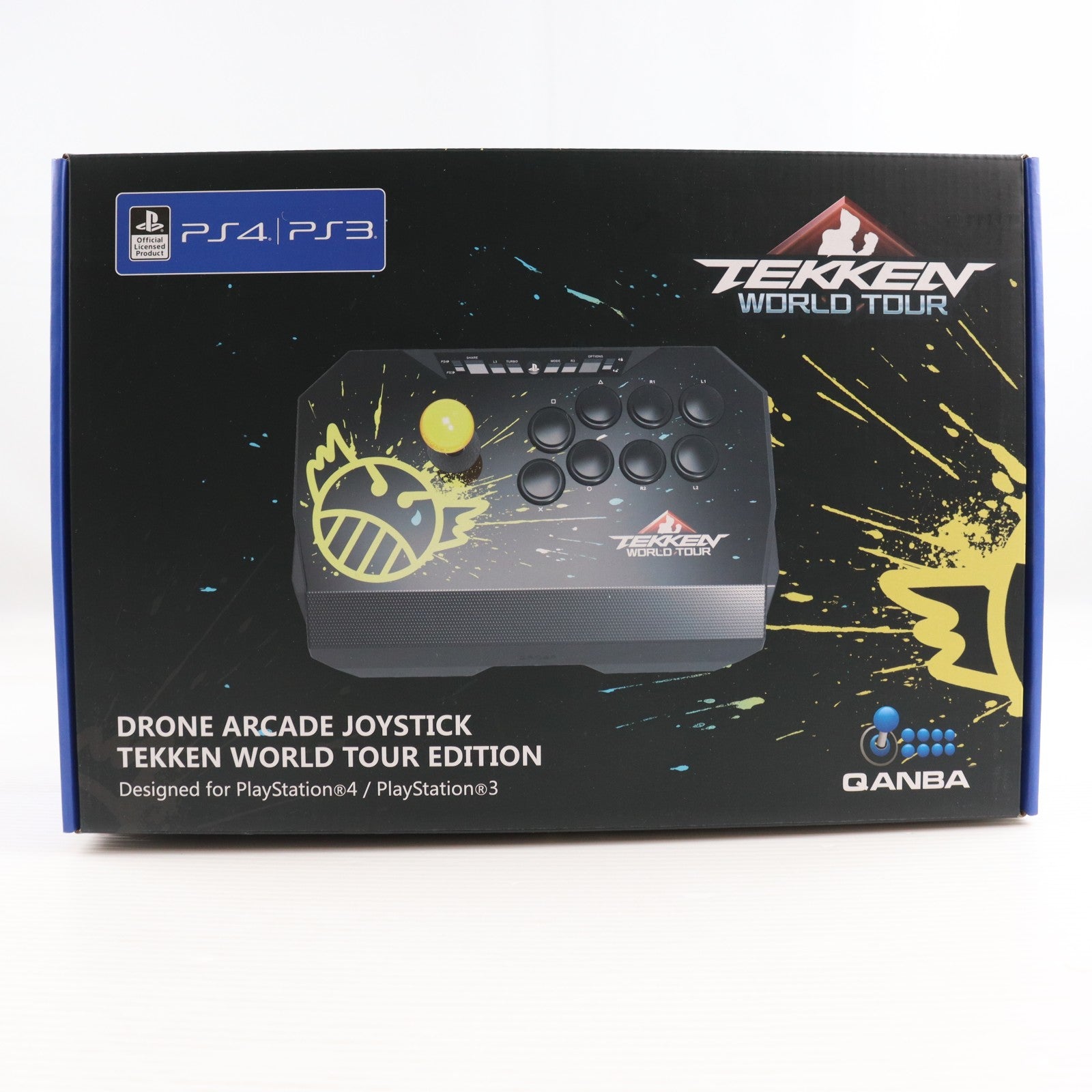 【中古即納】[ACC][PS4] DRONE ARCADE JOYSTICK TEKKEN WORLD TOUR EDITION(クァンバ ドローン アーケード ジョイスティック 鉄拳ワールドツアー エディション) Qanba(N2-PS4-01B)(20181213)