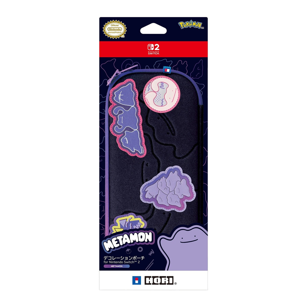 【新品】【お取り寄せ】[ACC][Switch2] デコレーションポーチ for Nintendo Swich 2 METAMON(ニンテンドースイッチ2 メタモン) 任天堂ライセンス商品 HORI(NSX-168)(20260425)