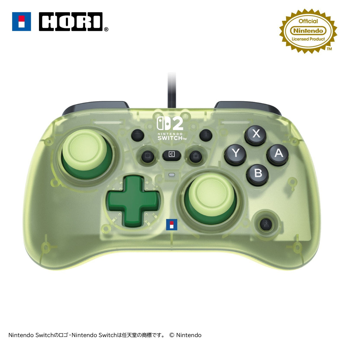 【新品】【お取り寄せ】[ACC][Switch2] ホリパッド TURBO ミニ for Nintendo Switch 2(ニンテンドースイッチ2) ライム 任天堂ライセンス商品 HORI(NSX-224)(20260425)
