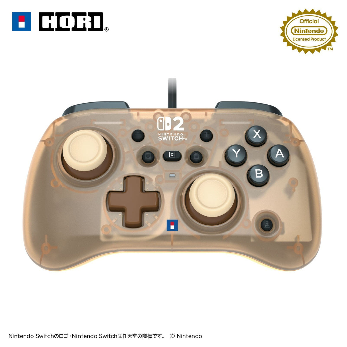 【新品】【お取り寄せ】[ACC][Switch2] ホリパッド TURBO ミニ for Nintendo Switch 2(ニンテンドースイッチ2) モカ 任天堂ライセンス商品 HORI(NSX-226)(20260425)