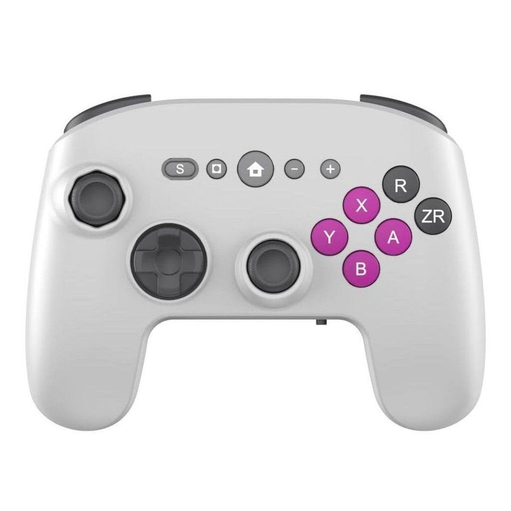 【新品】【お取り寄せ】[ACC][Switch2] CYBER・レトロスタイルゲームパッド6B 無線タイプ(Switch2/Switch用)(スイッチ2/スイッチ用) レトログレー サイバーガジェット(CY-S2RSGP6BWR-GY)(20260630)