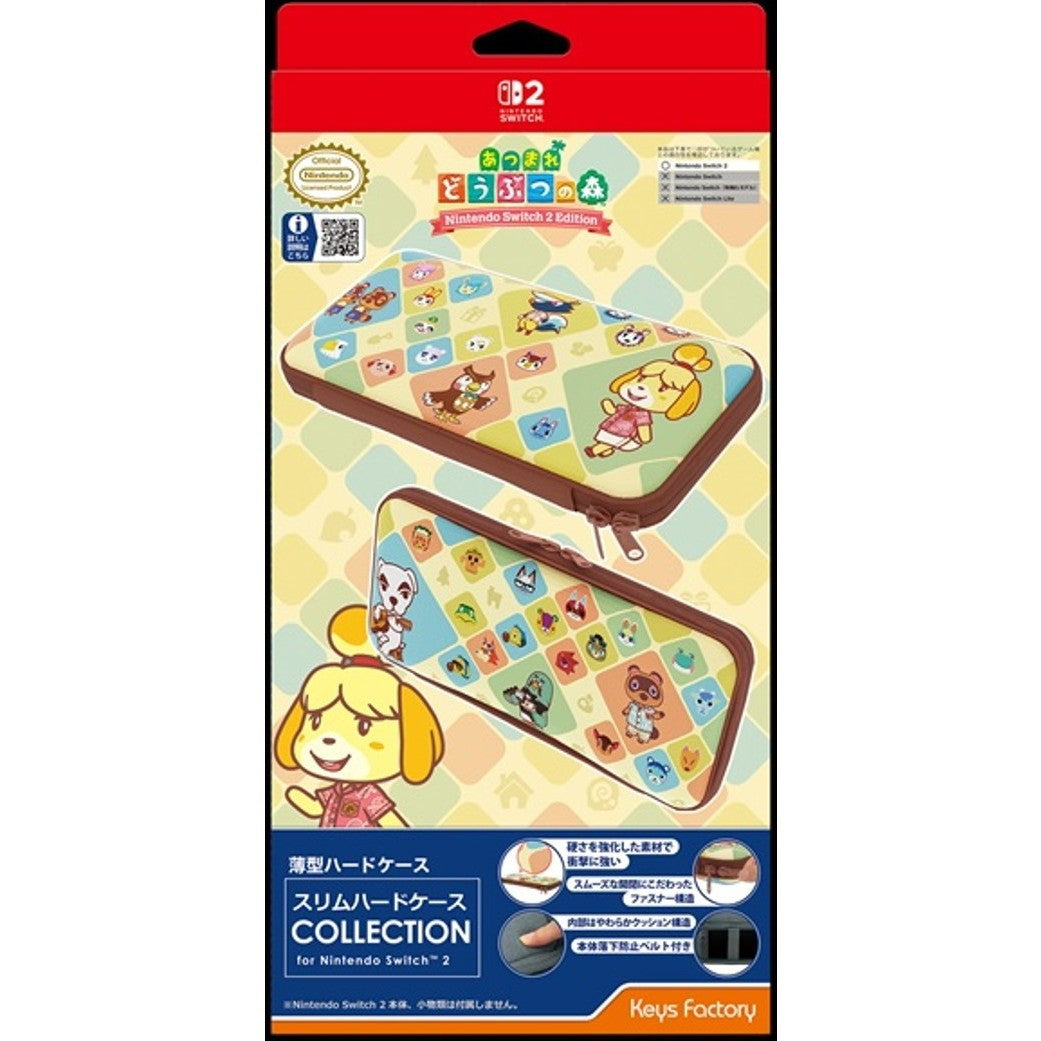 【予約前日出荷】[ACC][Switch2] スリムハードケース COLLECTION for Nintendo Switch 2(ニンテンドースイッチ2) あつまれ どうぶつの森 任天堂ライセンス商品 キーズファクトリー(KSH-004-1)(2026年8月)