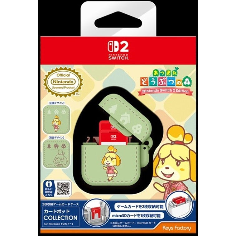 【予約前日出荷】[ACC][Switch2] カードポッド COLLECTION for Nintendo Switch 2(ニンテンドースイッチ2) あつまれ どうぶつの森 TypeA 任天堂ライセンス商品 キーズファクトリー(KCP-004-1)(2026年8月)