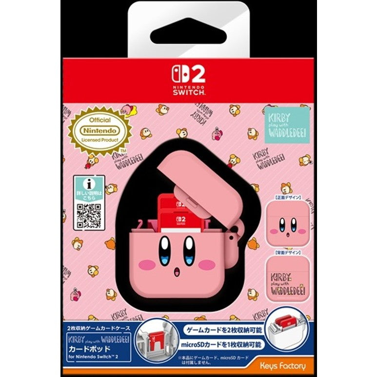 【予約前日出荷】[ACC][Switch2] カービィ play with ワドルディ カードポッド for Nintendo Switch 2(ニンテンドースイッチ2) カービィ 任天堂ライセンス商品 キーズファクトリー(KCP-002-1)(2026年8月)