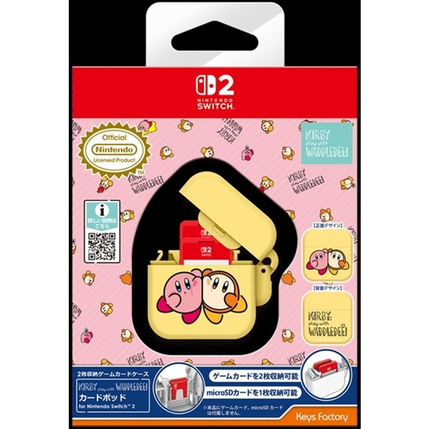 【予約前日出荷】[ACC][Switch2] カービィ play with ワドルディ カードポッド for Nintendo Switch 2(ニンテンドースイッチ2) なかよし 任天堂ライセンス商品 キーズファクトリー(KCP-002-3)(2026年8月)