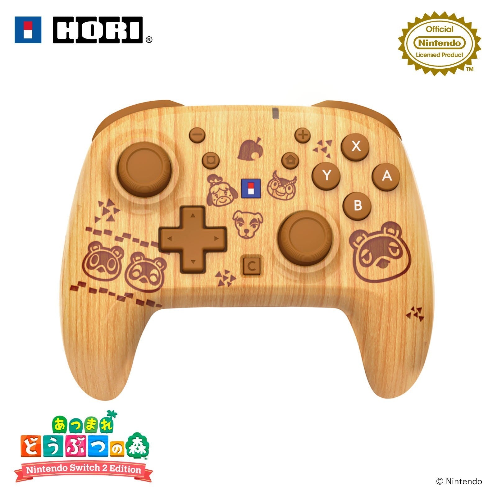 【中古即納】[ACC][Switch2] あつまれ どうぶつの森 ワイヤレスホリパッド TURBO for Nintendo Switch 2(ニンテンドースイッチ2) DIYライフ 任天堂ライセンス商品 HORI(NSX-205)(20260625)