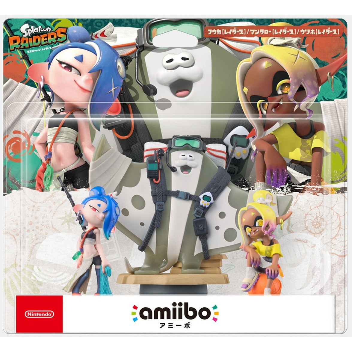【予約前日出荷】[ACC][Switch2] amiibo(アミーボ) すりみ連合セット[フウカ【レイダース】/ウツホ【レイダース】/マンタロー【レイダース】](スプラトゥーンシリーズ) 任天堂(NVL-E-AE3K)(20260723)