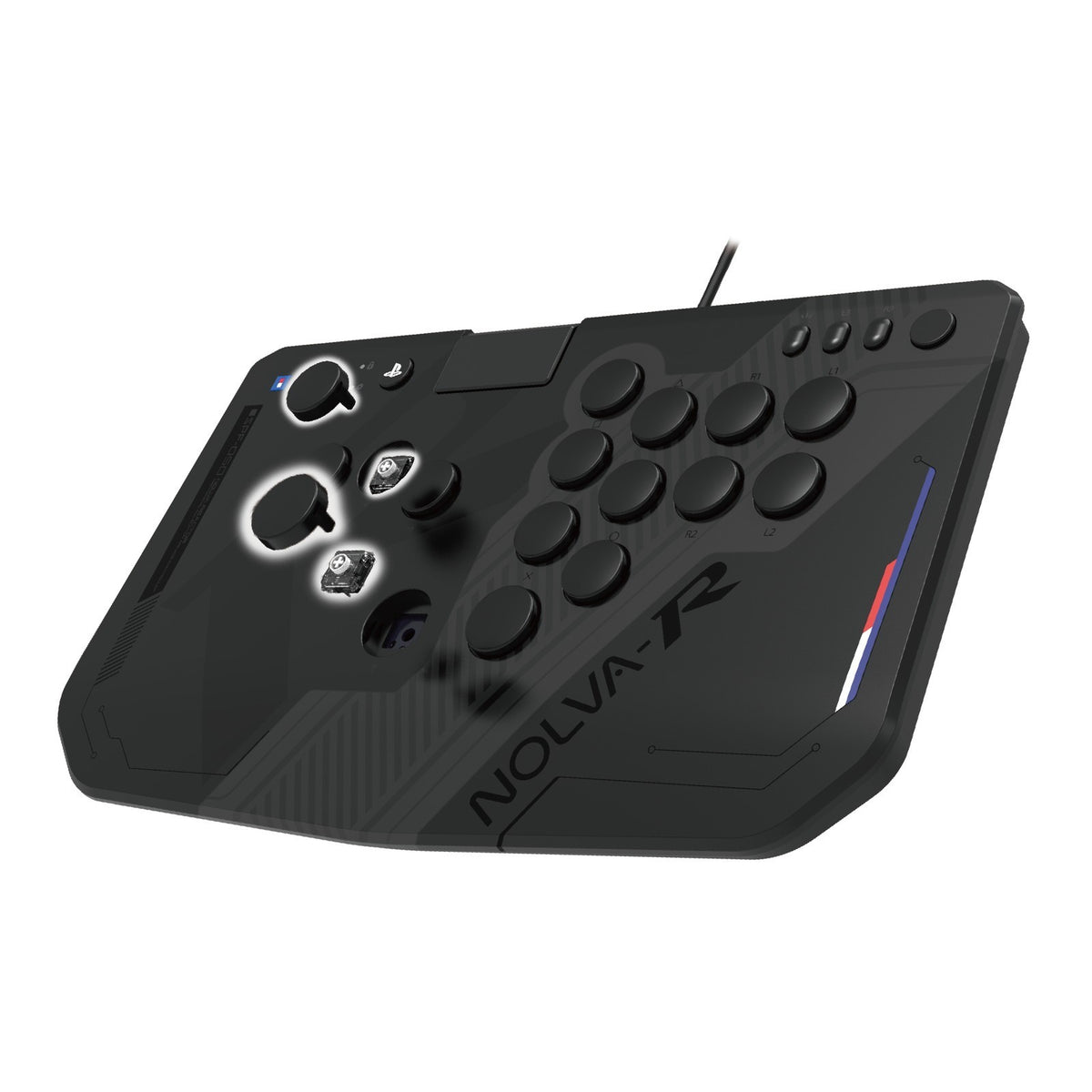 【新品】【お取り寄せ】[ACC][PS5] NOLVA Reactor Mechanical All-Button Arcade Controller for PlayStation5 PlayStation4 Windows PC(静音モデル) ソニーライセンス商品 HORI(SPF-050)(20260625)