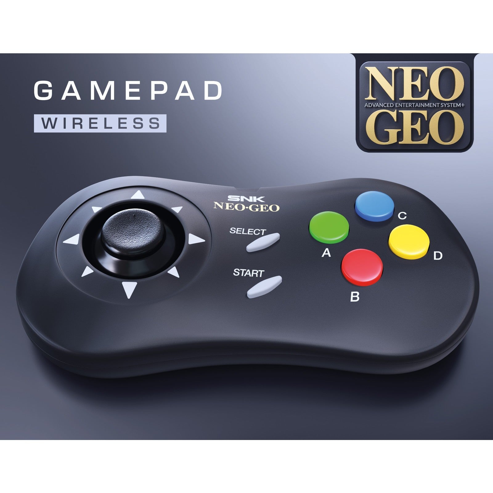 【予約前日出荷】[ACC][NG] NEOGEO AES+(ネオジオ エーイーエスプラス) ワイヤレスゲームパッド(ブラック) PLAION(1180853)(20261112)