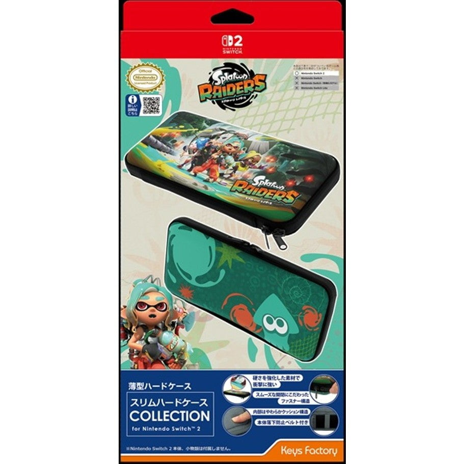 【予約前日出荷】[ACC][Switch2] スリムハードケース COLLECTION for Nintendo Switch 2(ニンテンドースイッチ2) スプラトゥーン レイダース 任天堂ライセンス商品 キーズファクトリー(KSH-005-1)(2026年8月)