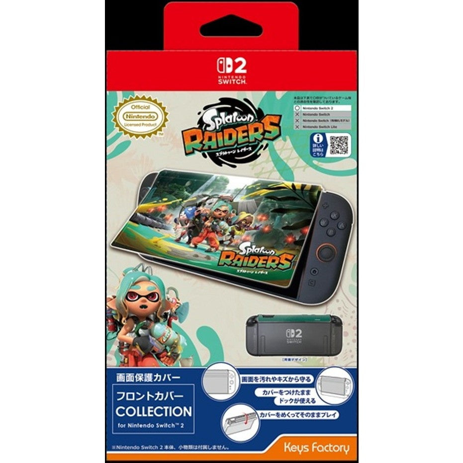 【予約前日出荷】[ACC][Switch2] フロントカバー COLLECTION for Nintendo Switch 2(ニンテンドースイッチ2) スプラトゥーン レイダース 任天堂ライセンス商品 キーズファクトリー(KFC-005-1)(2026年8月)