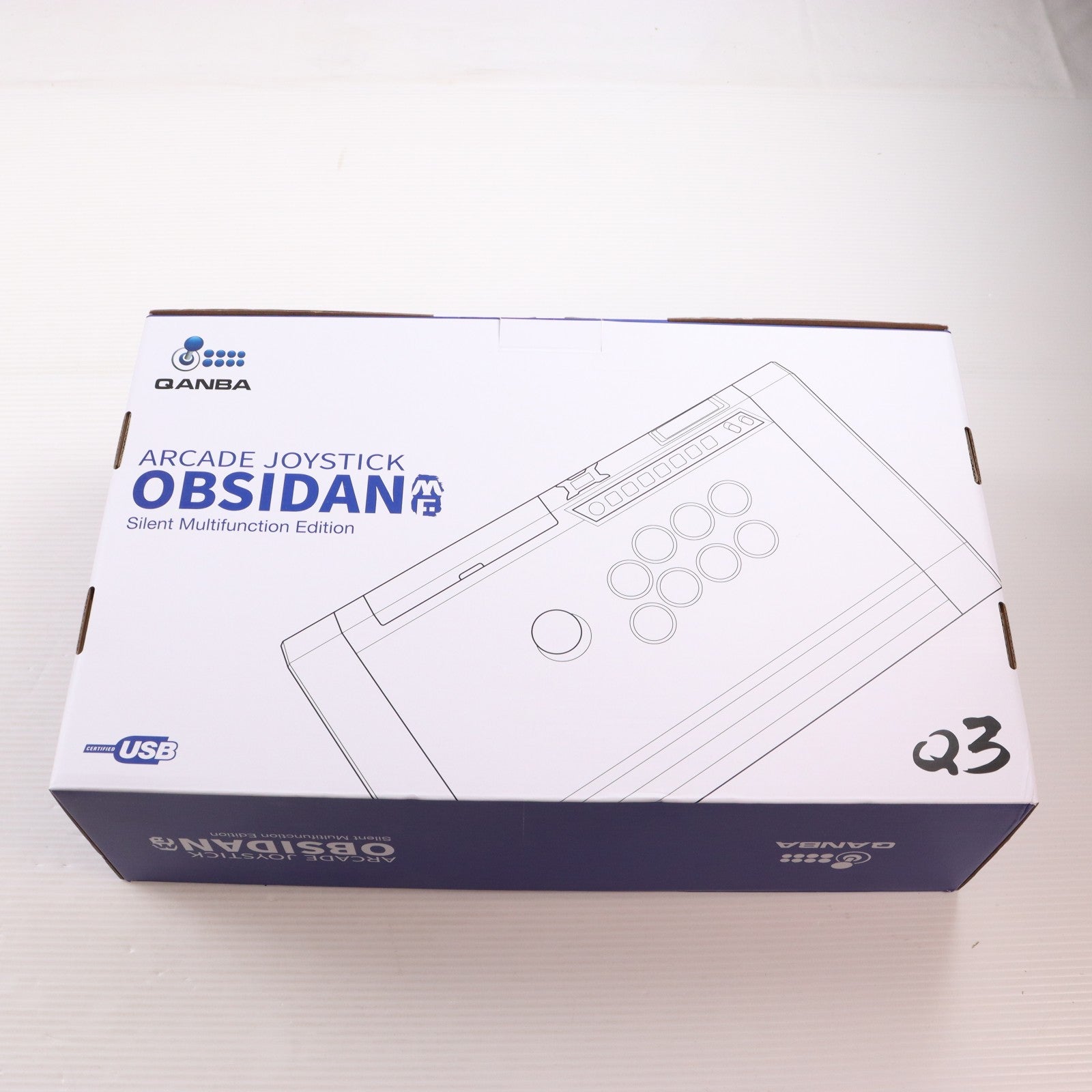 【中古即納】[ACC][ETC] Qanba Q3 オブシディアン アーケード ジョイスティック ME マルチファンクション エディション Qanba(Q3MF-SL)(20250331)