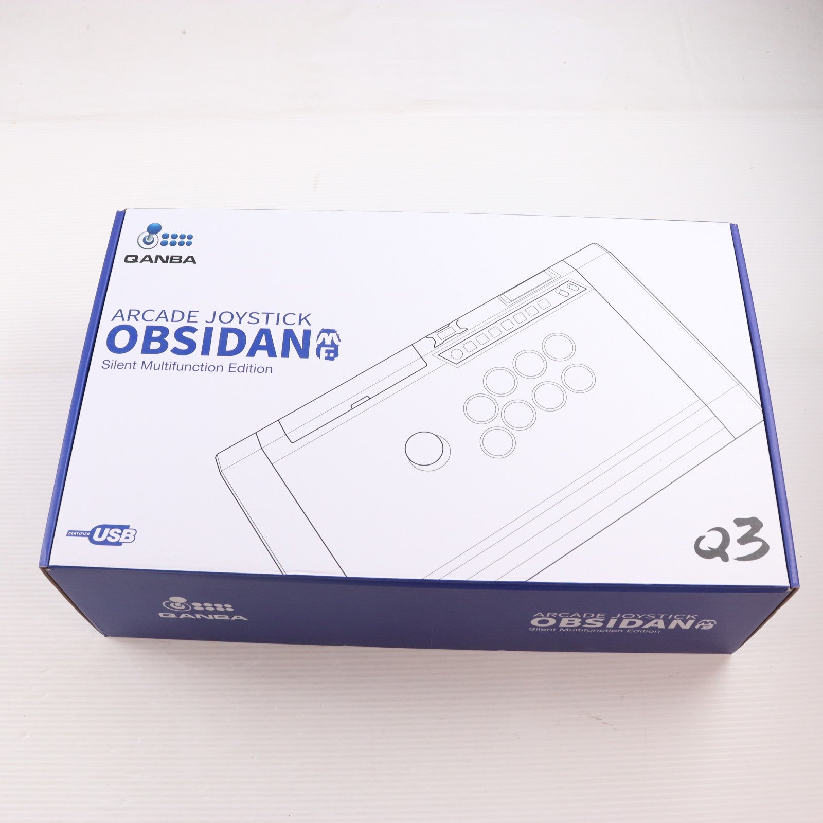【中古即納】[ACC][ETC] Qanba Q3 オブシディアン アーケード ジョイスティック ME マルチファンクション エディション Qanba(Q3MF-SL)(20250331)