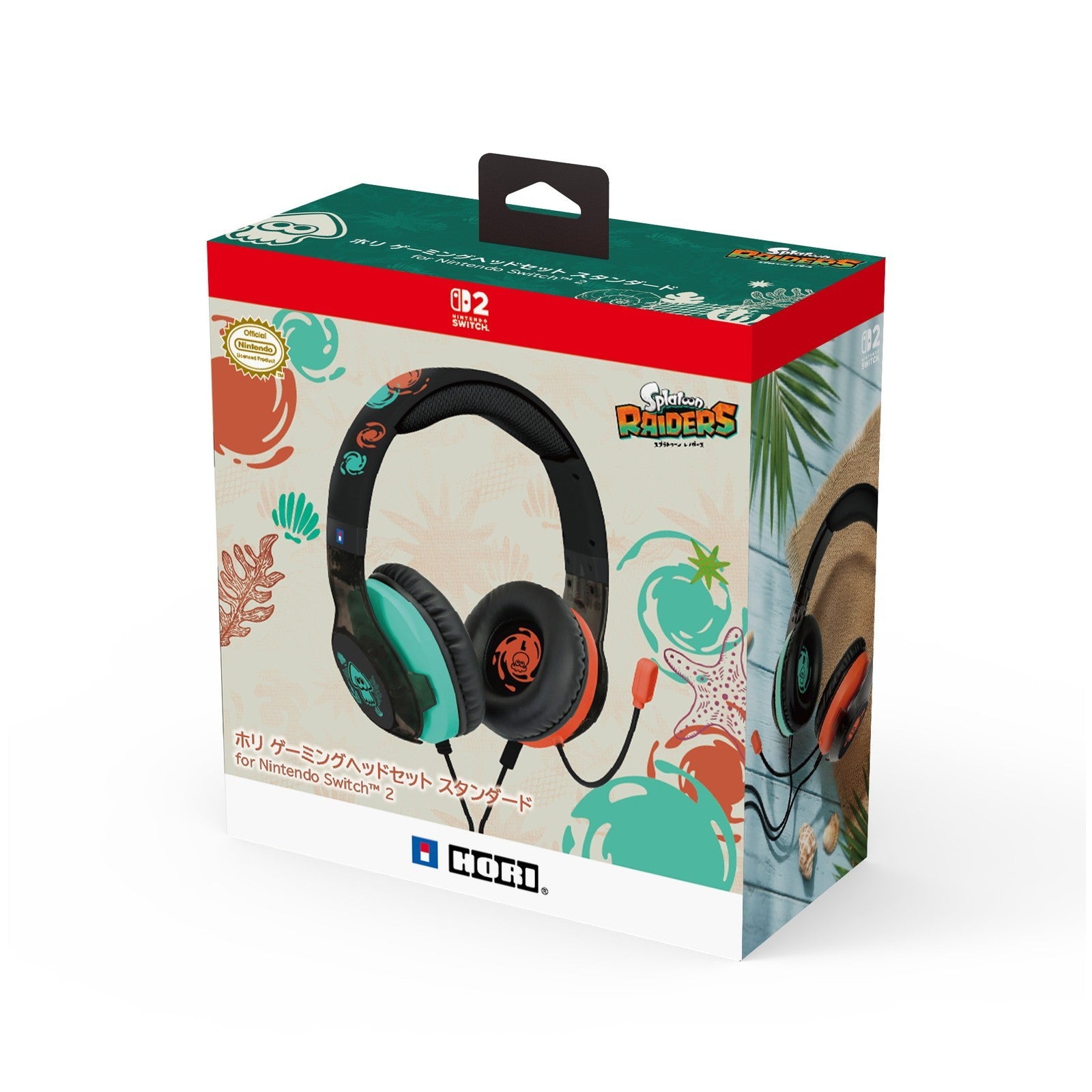 【新品】【お取り寄せ】[ACC][Switch2] スプラトゥーン レイダース ホリ ゲーミングヘッドセット スタンダード for Nintendo Switch 2(ニンテンドースイッチ2) 任天堂ライセンス商品 HORI(NSX-240)(20260723)