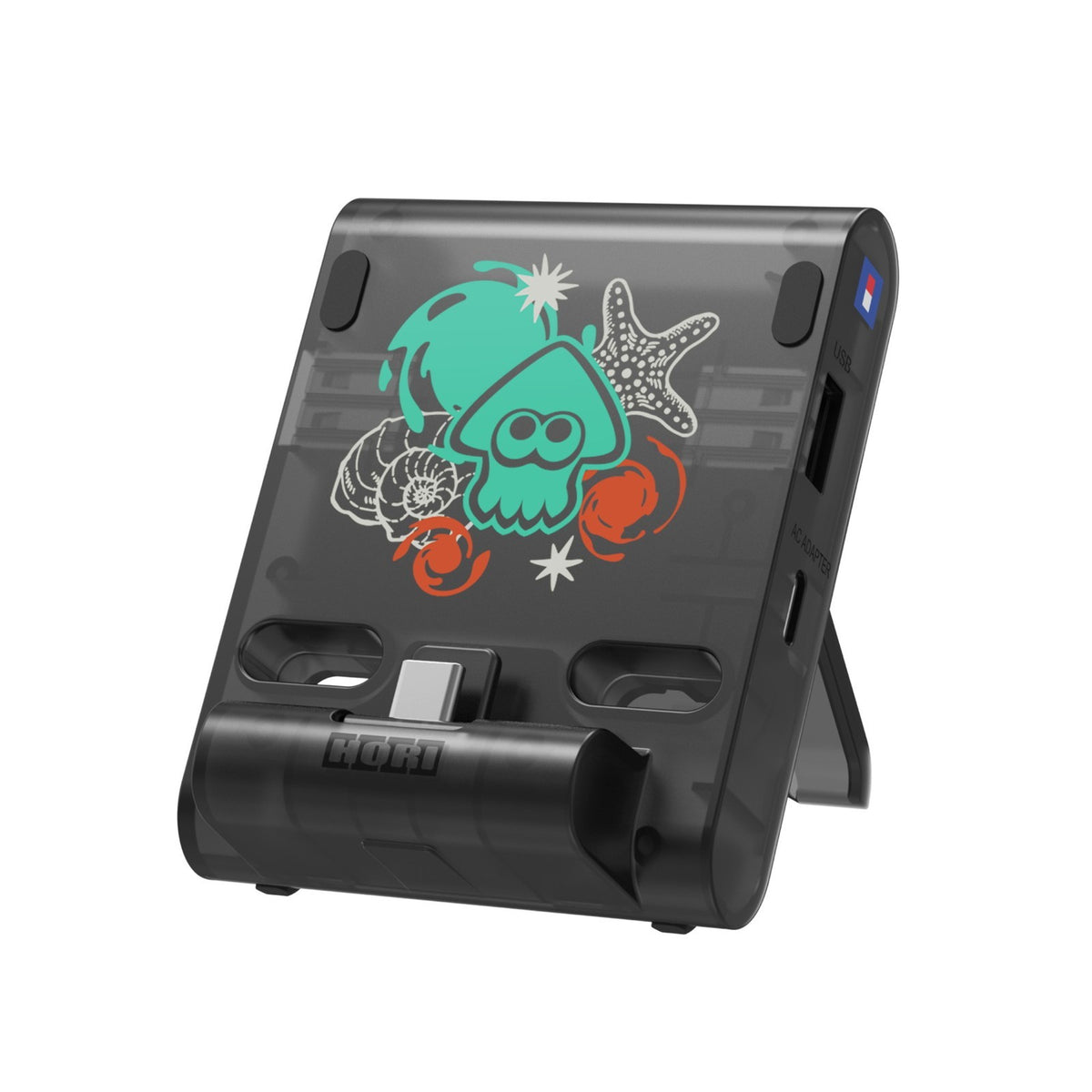 【新品】【お取り寄せ】[ACC][Switch2] スプラトゥーン レイダース テーブルモード専用ポータブルUSBハブスタンド2ポート for Nintendo Switch 2(ニンテンドースイッチ2) 任天堂ライセンス商品 HORI(NSX-242)(20260723)