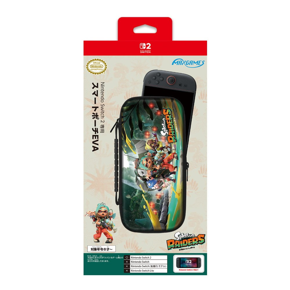 【新品即納】[ACC][Switch2] Nintendo Switch 2専用(ニンテンドースイッチ2専用) スマートポーチEVA スプラトゥーン レイダース 任天堂ライセンス商品 マックスゲームズ(BEEP-01SPR)(20260723)