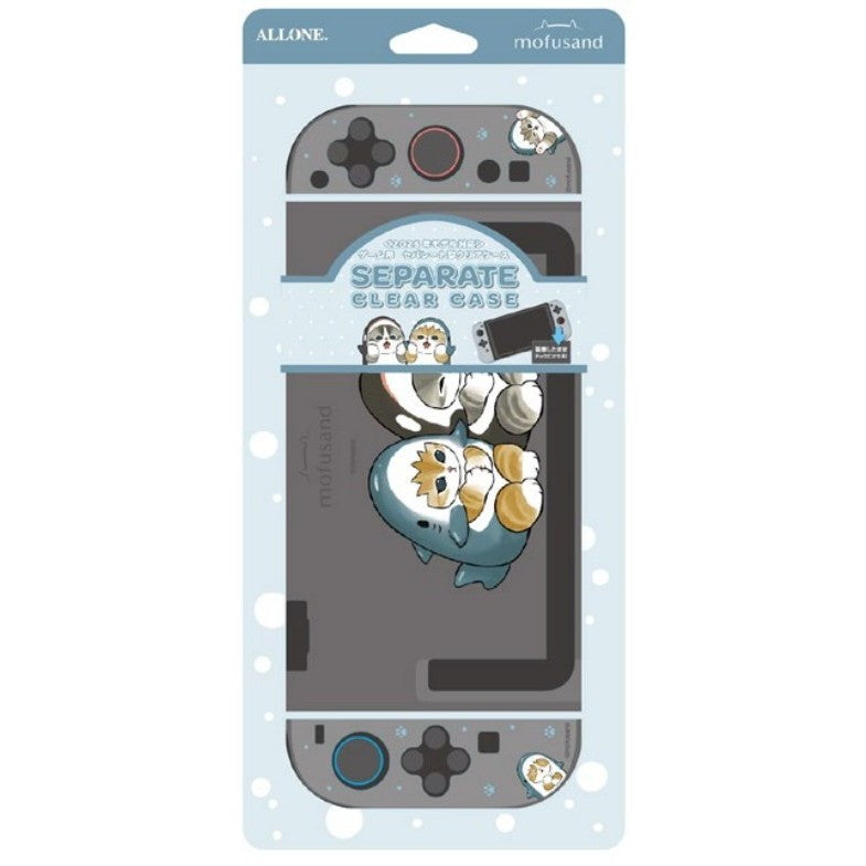 【予約前日出荷】[ACC][Switch2] ゲーム用セパレート型クリアケース mofusand(モフサンド) サメにゃん アローン(ALG-NS2SCMSSN)(2026年11月)