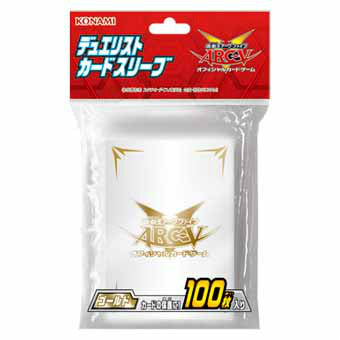 【新品】[TCG] 遊戯王アーク・ファイブOCG デュエリストカードスリーブ ゴールド(CG1436)(20140517)