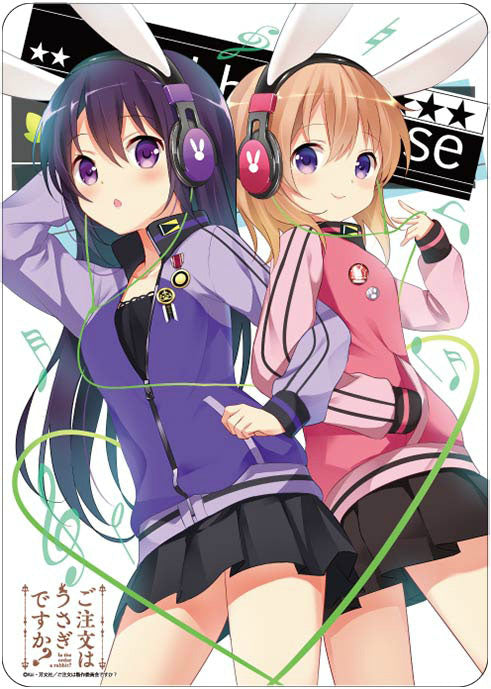 【新品】[TCG] キャラクター万能ラバーマット ご注文はうさぎですか～ 「ココア&リゼ」 ブロッコリー(20140726)