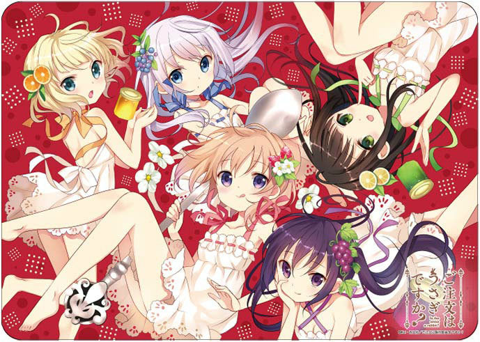 【新品】[TCG] キャラクター万能ラバーマット ご注文はうさぎですか～ 「集合」 ブロッコリー(20140726)