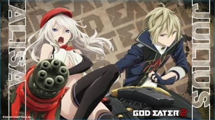 【新品】[TCG] GOD EATER 2 ゴッドイーター2 フレキシブルラバーマット アリサ&ジュリウス バンダイアパレル(20141031)