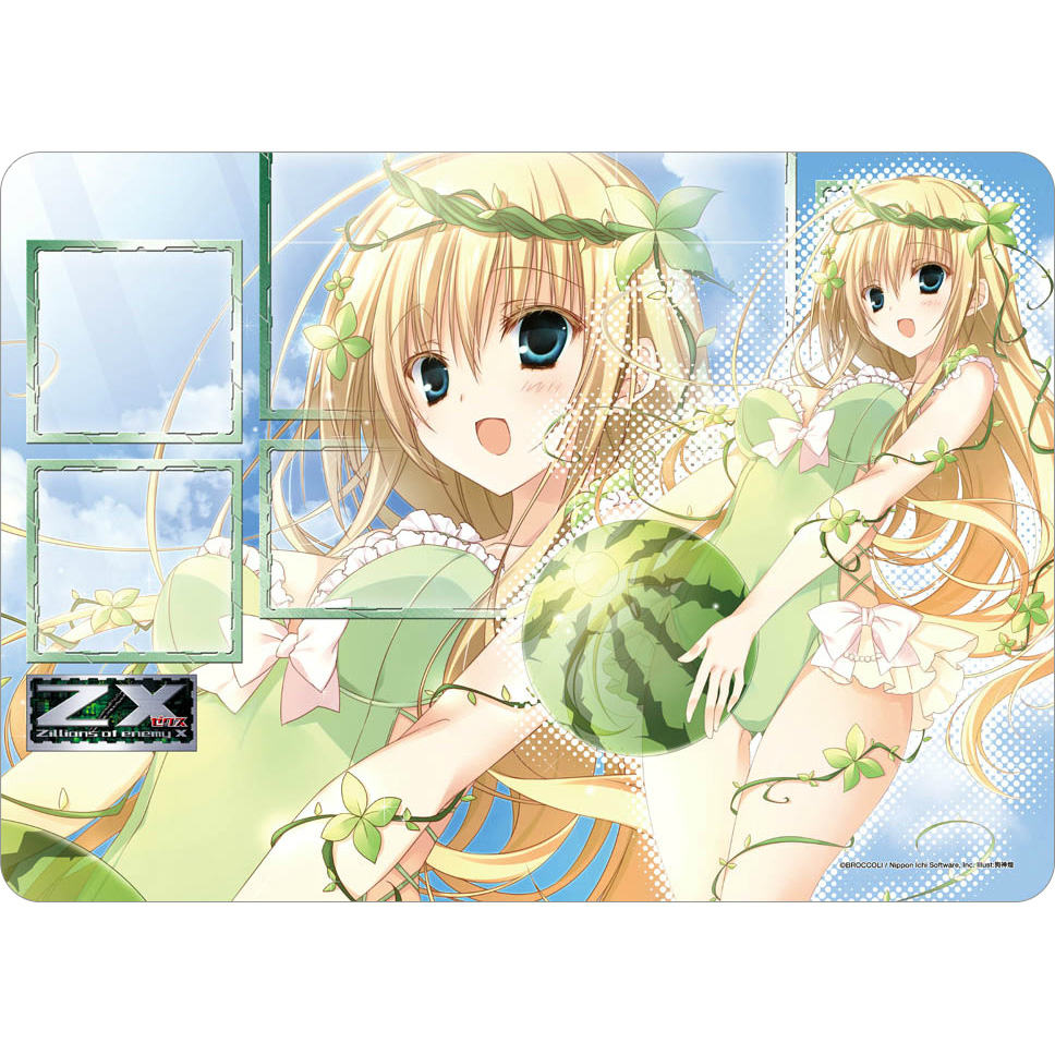 【新品即納】[TCG] ラバープレイマット ゼクス Z/X -Zillions of enemy X- 「真夏の芽吹きバジル」 ブロッコリー(20150829)