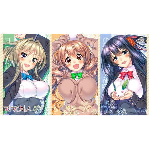 【新品即納】[TCG] NEXTONガールズラバーマットvol.003 アマカノ「紗雪・聖・こはる」 ネクストン(20160428)